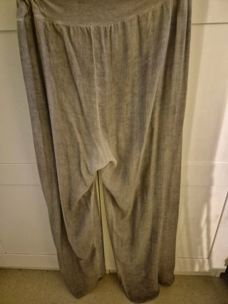 Pantalón tipo pareo taupe talla única