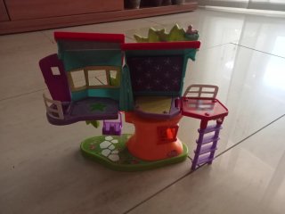 Polly Pocket (Magnético) casa, garaje y árbol con