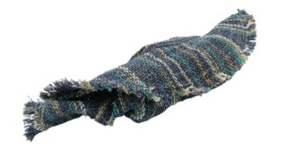 Sombrero de verano cáñamo azul a rayas