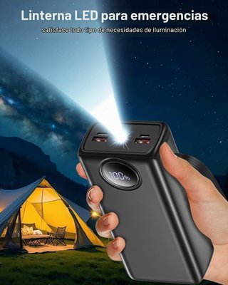 Power Bank 27000mAh 4 Cables Integrados