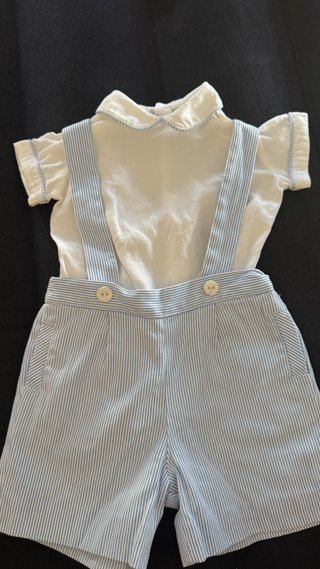 Conjunto Ropa Bebé Tirantes Rayas. Zara baby
