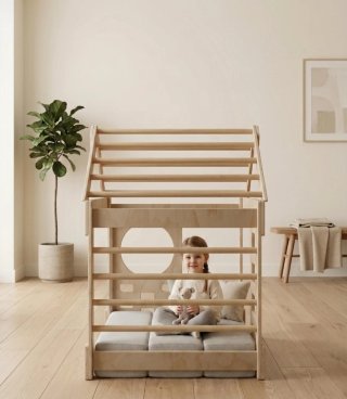 Gimnasio Casita Escalada Montessori Madera Niños