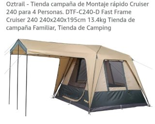 Tienda de campaña familiar
