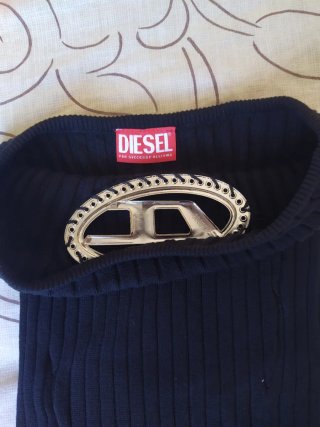 Top Diesel Negro Sin Mangas Talla Única