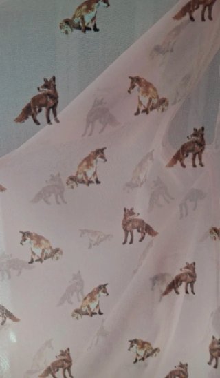Camiseta sin mangas con estampado de zorros