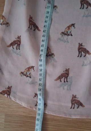 Camiseta sin mangas con estampado de zorros