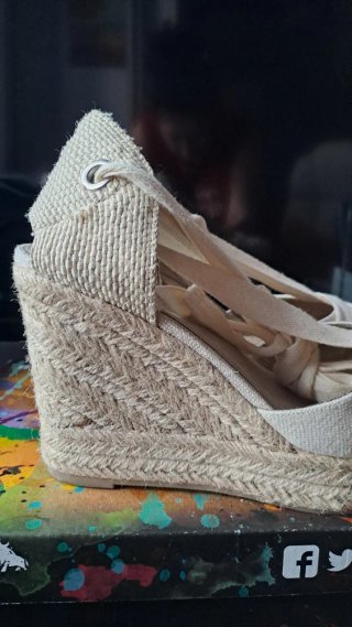 Alpargatas Shif Tiras Beige Talla 38
