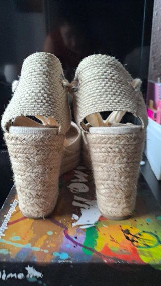 Alpargatas Shif Tiras Beige Talla 38