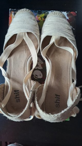 Alpargatas Shif Tiras Beige Talla 38