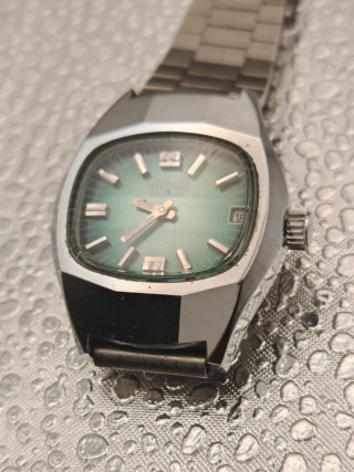 Orologio Vintage VADUR Automatico Quadrante Verde