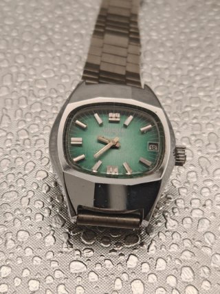 Orologio Vintage VADUR Automatico Quadrante Verde