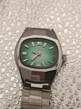 Orologio Vintage VADUR Automatico Quadrante Verde