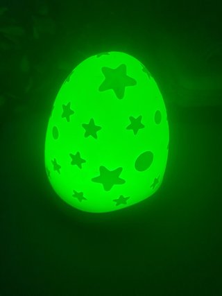 Lámpara huevo estrellas neón
