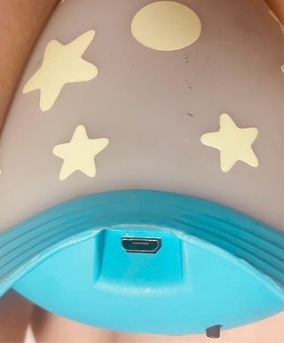 Lámpara huevo estrellas neón