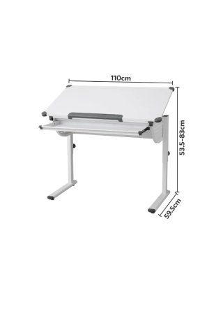Mesa estudio abatible patas regulables