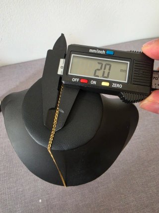 Cadena estilo barbada Oro 18k