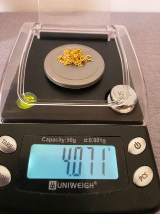 Cadena estilo barbada Oro 18k