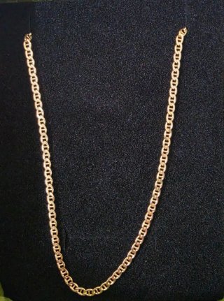 Cadena estilo barbada Oro 18k