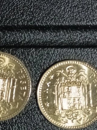 Monedas 1 pts 1975, 1980 * 76-82