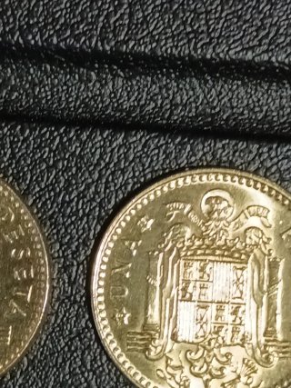 Monedas 1 pts 1975, 1980 * 76-82