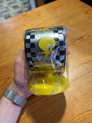 Hucha Piolín vintage giratoria Looney Tunes nueva