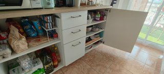 Mueble Aparador de Cocina + Mueble Alto Suspendido