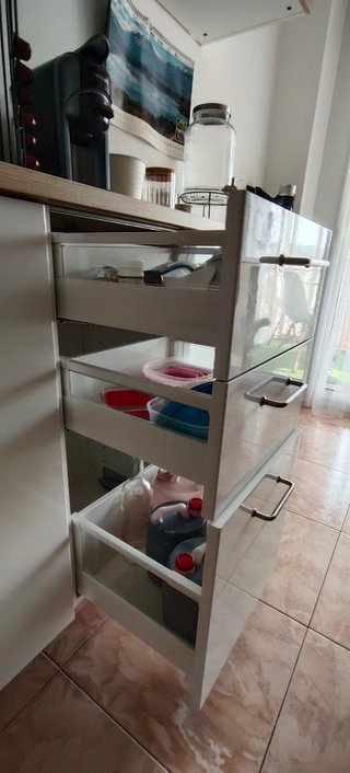 Mueble Aparador de Cocina + Mueble Alto Suspendido