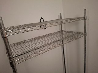 Vestidor metálico plateado