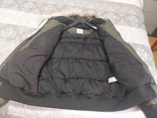 Chaqueton plumifero  Zara hombre verde