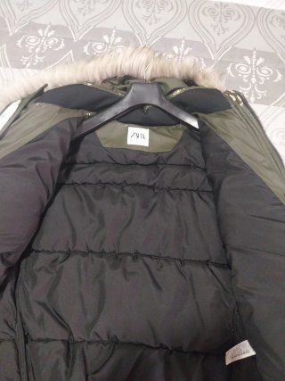 Chaqueton plumifero  Zara hombre verde