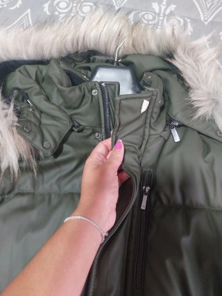 Chaqueton plumifero  Zara hombre verde