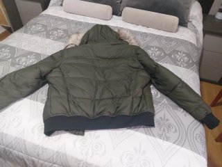Chaqueton plumifero  Zara hombre verde