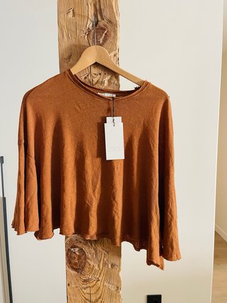 Conjunto Zara Top Ancho y Pantalón Rayas