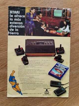 Folleto Publicitario consola Atari