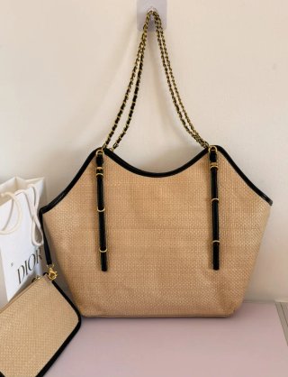 Neceser Chanel Beige y Negro