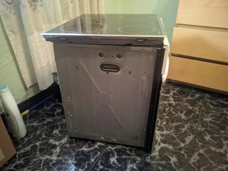 Vitrocerámica y Horno Blanco