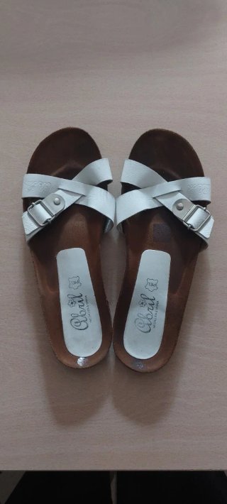 Chanclas blancas mujer