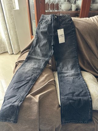 Pantalón Stradivarius D92 Recto Negro Talla 34