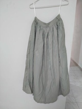 Falda larga verde oliva talla única