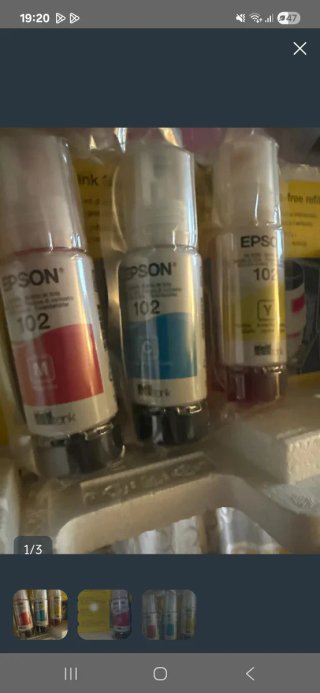 Cartuchos de tinta Epson 102 (M, C, Y)
