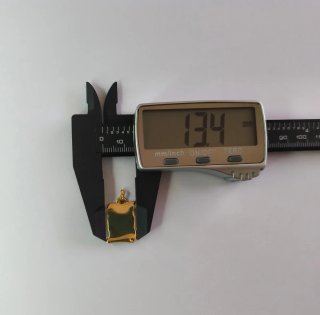 Colgante oro 18k diseño pergamino