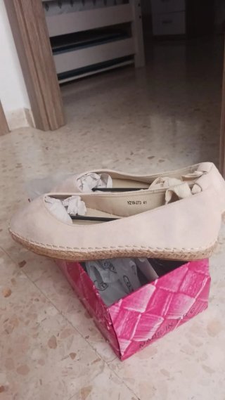 Alpargatas mujer H&D beige nuenas