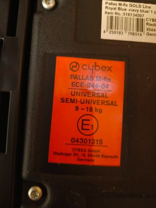 Silla Cybex Pallas Gold M-Fix Grupo 2/3