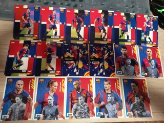 Colección cromos Topps FC Barcelona team set
