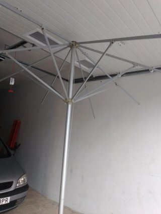Estructura de sombrilla de aluminio