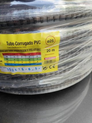 Tubo Corrugado PVC 25mm