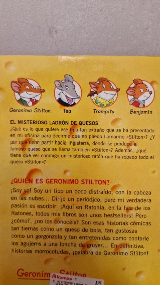 El misterioso ladrón de queso Geronimo Stilton 36