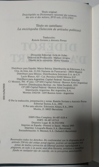 Artículos políticos de la enciclopedia