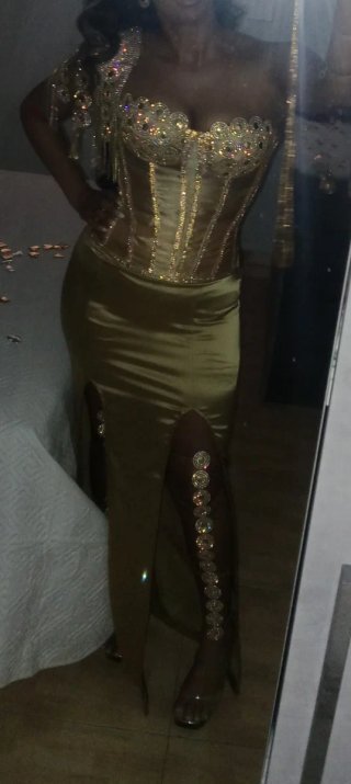Vestido boda gitana ( dorado alboreal)