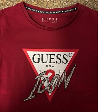 Camiseta Guess Roja Original Talla XS